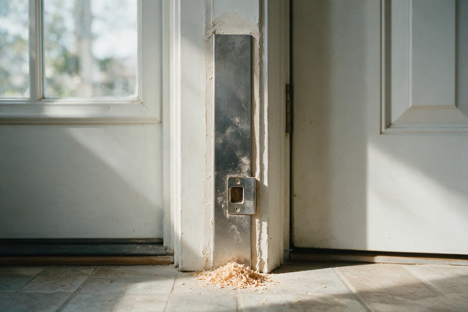After a Break-In in the Oakland Flats: Reinforcing the Door So It Does Not Happen Twice